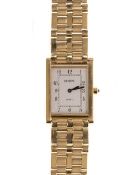 GENEVE, FOURTEEN CARAT GOLD QUARTZ WRIST WATCH