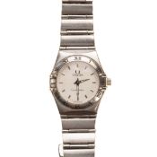 OMEGA CONSTELLATION, STAINLESS STEEL QUARTZ WRIST WATCH