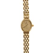 VICENCE, NINE CARAT GOLD QUARTZ WRIST WATCH