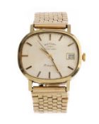 ROTARY, NINE CARAT GOLD AUTOMATIC WRIST WATCH