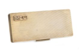 ELIZABETH II SILVER GILT CIGARETTE CASE, DUNHILL, BIRMINGHAM 1971