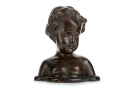 ART DECO BRONZE BUST, FRENCH