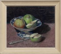 THOMAS CORSAN MORTON (SCOTTISH 1859 - 1928), STILL LIFE WITH APPLES