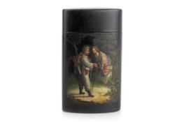 RUSSIAN PAPIER MACHE CHEROOT HOLDER, 19TH CENTURY