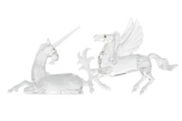 THREE SWAROVSKI FIGURES, FABULOUS CREATURES SERIES,