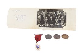 GEORGE VI MASONIC LODGE PHOTOGRAPH, AND OTHER RELATED MASONIC ITEMS,