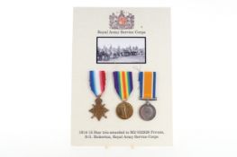 ROYAL ARMY SERVICE CORPS TRIO,