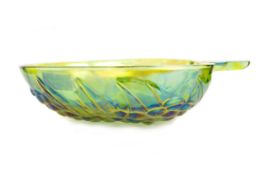 CARNIVAL GLASS BOWL, LATE 20TH CENTURY