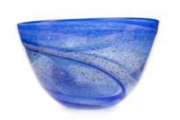 CONCH ART GLASS BOWL, BY PHIL VICKERY