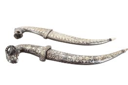 INDO PERSIAN NIELLO KNIVES,