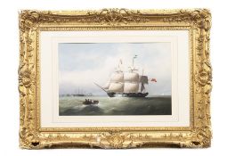 BRITISH SCHOOL (20TH CENTURY), SHIPS AT SAIL