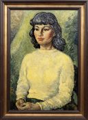 CIRCLE OF VLADIMIR GRIGORYEVICH TRETCKIKOFF (RUSSIAN 1913 - 2006), PORTRAIT OF A WOMAN