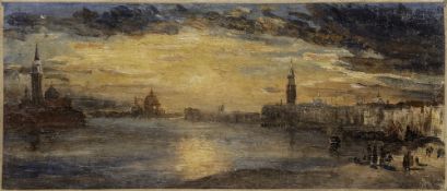 ITALIAN SCHOOL (20TH CENTURY), TWO EVENING VIEWS OF VENICE