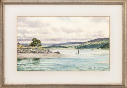 PETER MACGREGOR WILSON RSW (SCOTTISH 1856 - 1928), SAILING IN THE HIGHLANDS