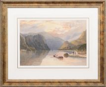 BRITISH SCHOOL (19TH CENTURY), LAKE SCENE