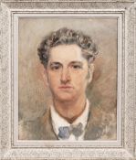 * AUGUSTUS EDWIN JOHN RA (WELSH 1878 - 1961), PORTRAIT OF A GENTLEMAN IN A BOW TIE