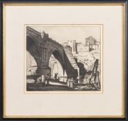 WILLIAM STRANG RA RP RE (SCOTTISH 1859 - 1921), ST MARTIN'S BRIDGE, TOLEDO