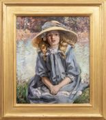DAVID WATERSON RE (SCOTTISH 1870 - 1954), PORTRAIT OF A GIRL