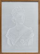 HM QUEEN ELIZABETH II, CORONATION 1953 A VERY RARE WATERMARK PORTRAIT