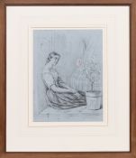 AUGUSTA LEBARIB-DESVES (FRENCH 1806 - 1894), STUDY OF A WOMAN