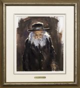 DANIEL IZZARD FCA OIP (CANADIAN 1923- 2007), THE OLD RABBI, JERUSALEM