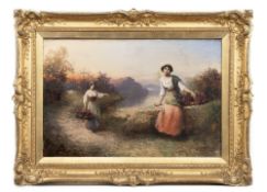 J M COLVIN (BRITISH 19TH CENTURY), GRAPE HARVESTERS