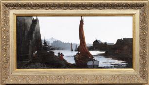 LOUIS-ROBERT CARRIER-BELLEUSE (FRENCH 1848 - 1913), MUSSEL GATHERERS, SAINT-MALO, BRITTANY