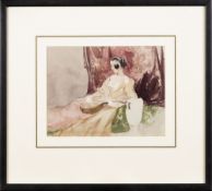 ATTRIBUTED TO JOSEPH CLOVER, LADY WITH MANDOLIN