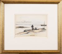 ERNEST ARCHIBALD TAYLOR, FIGURES ON A SHORE