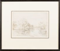 PHILIP CONNARD RA, RIVER SCENE