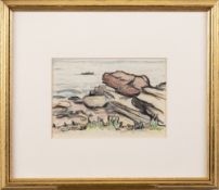 ERNEST ARCHIBALD TAYLOR, A BOAT OFF SANNOX