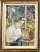 SCOTTISH SCHOOL (20TH CENTURY), BY THE WINDOW