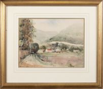 ALEXANDER ADAM, LANDSCAPE WITH COTTAGES