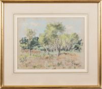 PAUL MAZE, LANDSCAPE WITH TREES