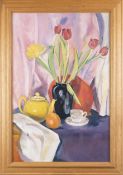 L. BOYLE, STILL LIFE WITH A VASE OF FLOWERS