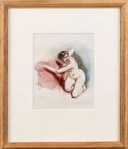 WILLIAM EDWARD FROST RA, KNEELING NUDE