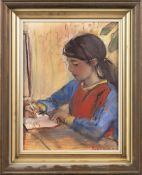 ANTHONY ARMSTRONG, YOUNG GIRL DRAWING