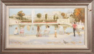 VICTORINE FOOT, IN THE TUILERIES GARDENS, PARIS