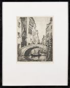 FRANK BRANGWYN, VENICE CANAL SCENE