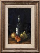 DAVID REID, BOTTLE WITH FRUIT