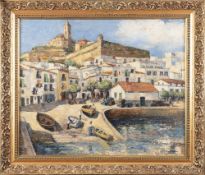 MARY STEWART GIBSON, EUROPEAN HARBOUR SCENE