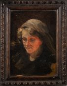ATTRIBUTED TO SIR HUBERT VON HERKOMER, STUDY OF A WOMAN