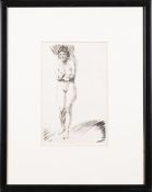 FRANK WESTON BENSON, NUDE WITH FRUIT