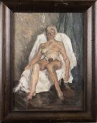 R.F. FURICH (?), SEATED NUDE