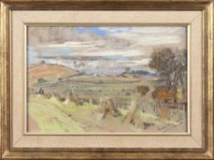 JAMES KAY RSW, HARVEST LANDSCAPE