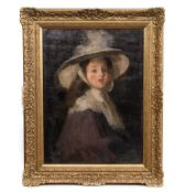 STANSMORE DEAN STEVENSON (SCOTTISH 1866 - 1944) PORTRAIT OF JEAN, THE ARTIST'S STEP-DAUGHTER