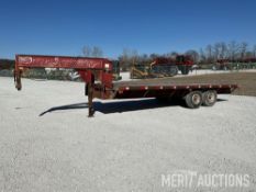 1991 Maxwell 20ft. Flat Bed Gooseneck Trailer