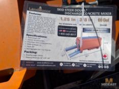 Skid Steer Double Discharge Concrete Mixer