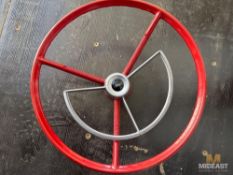 Antique Ford Steering Wheel and Ford Radio