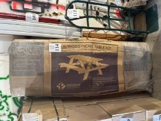 6' WOOD PICNIC TABLE KIT